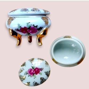 2 Japanese Porcelain Victorian Trinket box bundle
